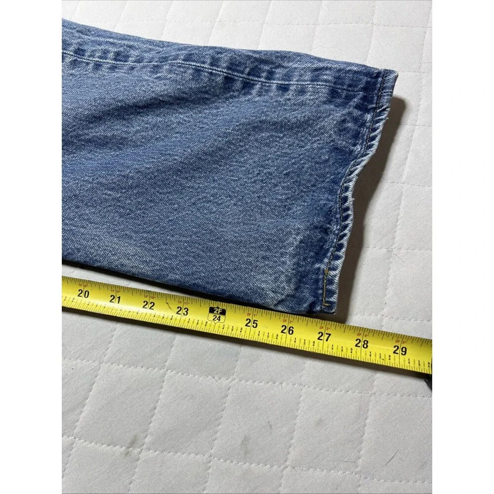 Levi's Denim Jeans Mens 38x30 Blue 501 Original Fit Straight Leg Button Fly